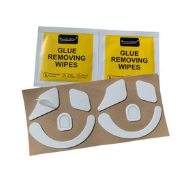 Mars Fox Mice Skates Mouse Feet for Razer Naga V2 Pro Modural Wireless Gaming Mouse (2 Sets)- Thickness 0.7mm (White)