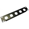 AllMetalParts 1U Half-Rack 5 XLR Hole 9.5" Panel