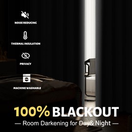 SimpleHome Dove Grey Linen Curtains for Bedroom,100% Blackout Faux Linen Textured Curtains for Living Room with White Liner Grommet Solid 84 Inch Long 2 Panels