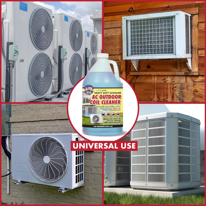 Nature's Freedom HVAC Coil Cleaner – Heavy Duty Alkaline Formula