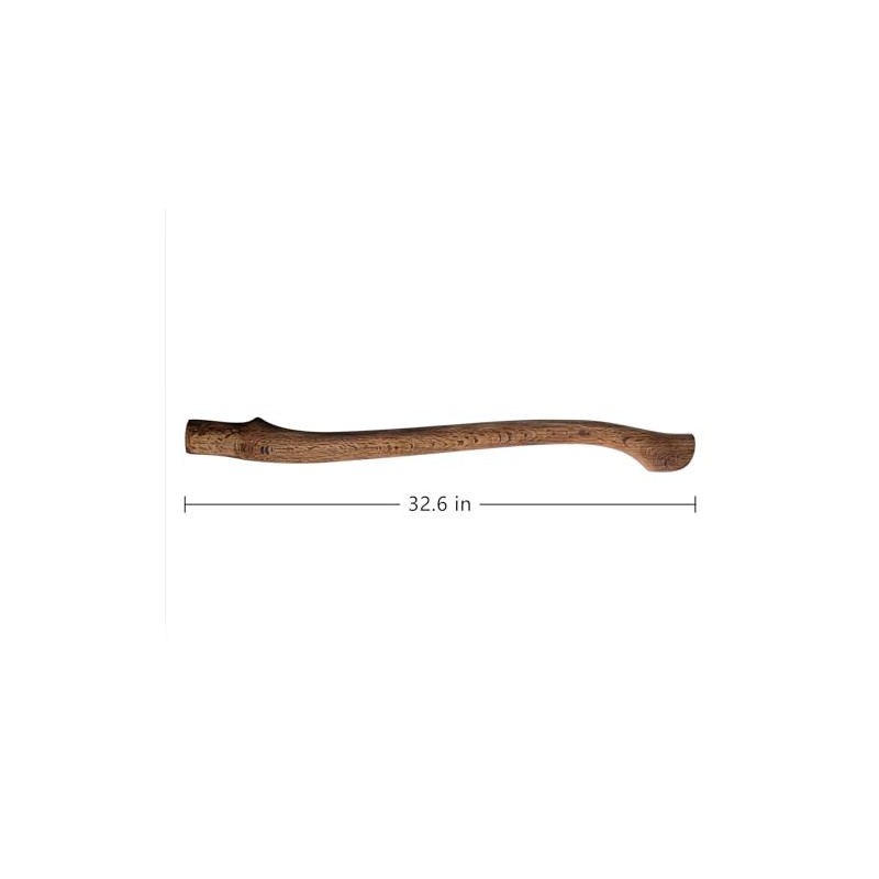 THRWCLUB 32.6" Beech Wood Axe Handle Replacement Kit for 34.3"