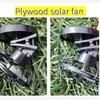 Solar Fan, Electric Mini Clip-On Solar Fan Air Conditioning Cooling