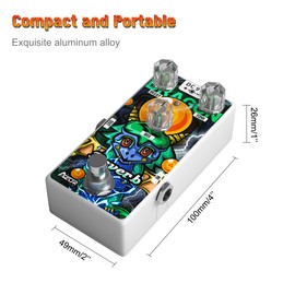 AZOR Reverb Guitar Pedal Digital Effect Dragon Pure Reverb Effect Pedal for Electric Guitar AP509
