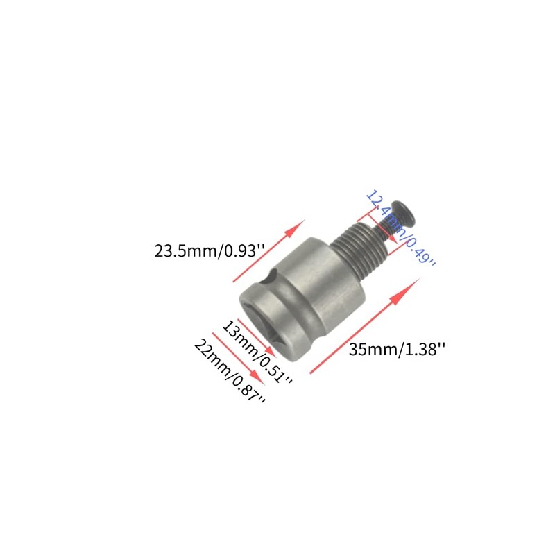 CHANCS 1/2-20UNF 1.5mm-13mm Drill Chuck Quick Change Drill Adapter Converter