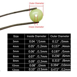 200pcs/pack Soft Rubber Luminous Fishing Beads Round Plastic Rig Beads 3mm-12mm Carp Fishing Gear Accessory (3#-0.12"-200pcs)