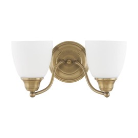 Livex Lighting 13672-05 Somerville 2-Light Bath Light, Chrome, 15.25 x 7.5 x 7