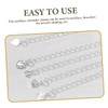 DOITOOL 5Pcs Necklace Chain Extenders Kit Jewelry Extension Chains for