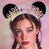 Aceorna Mouse Ears Headbands Happy Birthday Hairbands Mouse Ear Hair