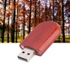 Oval Rosewood Wooden USB 2.0 Flash Memory Drive Storage Stick