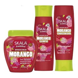 Kit Skala Frutastica Morango Shampoo  Enjuague  Mascara                                                                                               