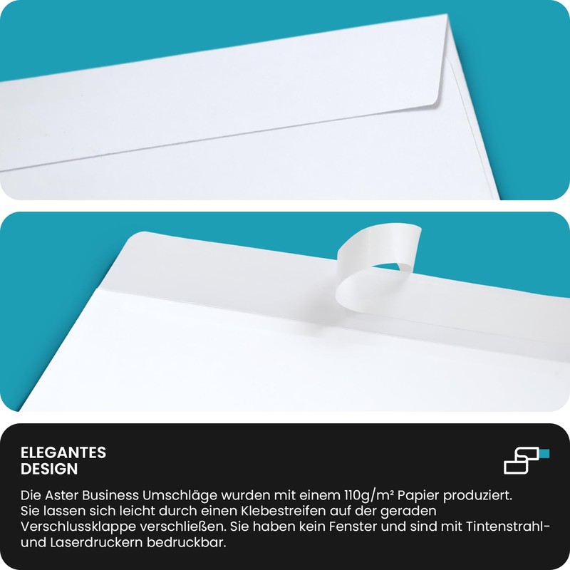 Netuno 100 White Envelopes DIN Long 110 x 220 mm
