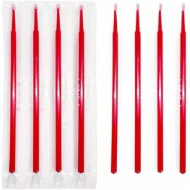 개별 포장 면봉 라이너 브러시 속눈썹 여행용 코튼 스틱 귀 메이크업 클린 100개 [Red] Individually Packaged Cotton Swab Liner Brush Eyelash Travel Cotton Sticks Ear Makeup Clean 100pcs [Red]