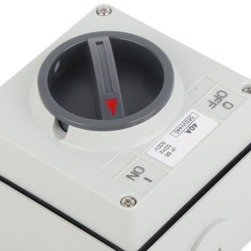 Outdoor Waterproof Switch Socket Isolation Dustproof Rotary OnOff Buttons Indicators