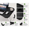 Portable Folding Laptop Desk Bed Tray Table with Foldable Legs