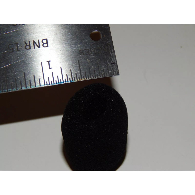Unbranded 1 black Microphone Headset Windscreen Sponge Foam Mic Cover