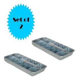RETRO ALUMINUM ICE CUBE TRAY (SET OF 2)