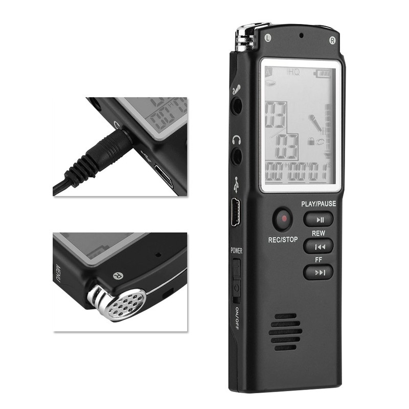 Multifunctional Voice Recorder Intelligent LCD Audio Recording Pen HD Player