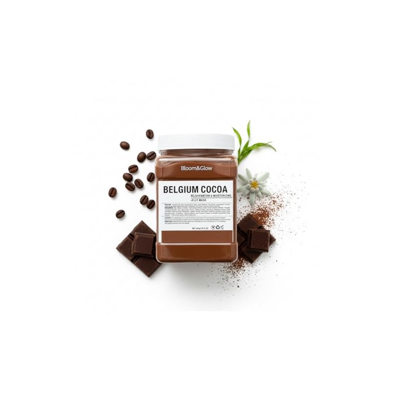 Bloom&Glow- Mascarilla profesional de gelatina de Belgium Cocoa Jelly mask.