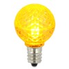Vickerman G30 LED Yellow Bulb E12 Nickel Base .45W, Package