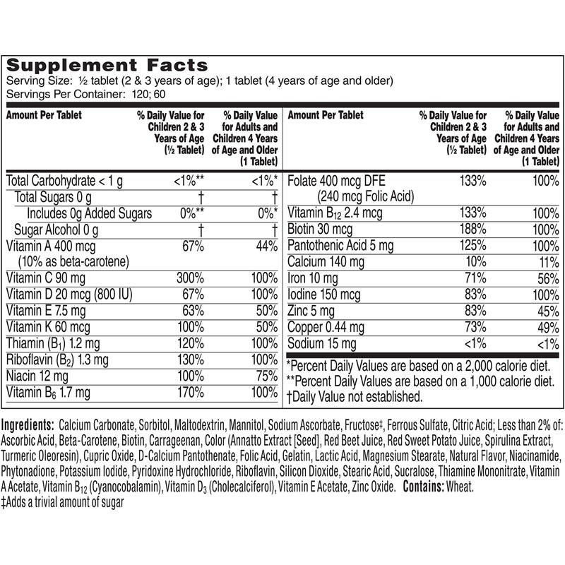 Flintstones Complet Size 60s Flintstones Complete Childrens Multivitamin Supplement Chewable