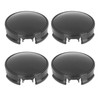 X AUTOHAUX 4 Pcs 62mm 4 Lugs Black Car Wheel