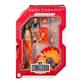 WWE Ultimate Edition Action Figure Seth Rollins Fan TakeOver Collectible Figure with Interchangeable Accessories, Additional Heads and Interchangeable Hands, HVV71