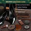 EPUMP Shoe Shine Kit, Black and brown