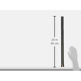 Coats: Thread & Zippers F2522-BLK Heavyweight Brass Separating Metal Zipper, 22", Black