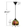 UYYTBPA Tiffany Hanging Lights Suspension Small Stained Glass Hanging Lamp
