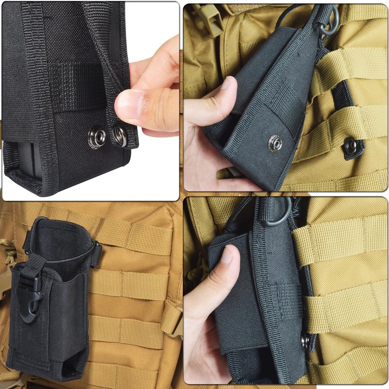 HYS MOLLE Radio Pouch, Universal Walkie Talkie Holster for Duty