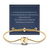 VGROSIA 18K Gold Initial Bracelets For Women Heart Charm Bracelet