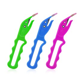 Elastic Hair Scrunchie Cutter, Easy to Remove Pony Pick Hair Scrunchie Pony Pick Cutter Hair Band Remover for Hair Girls Children Toddlers (Random Colour, Pack of 3)