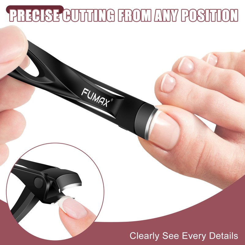 Toenail Clippers for Seniors Thick Toenails - Large Angled Toe