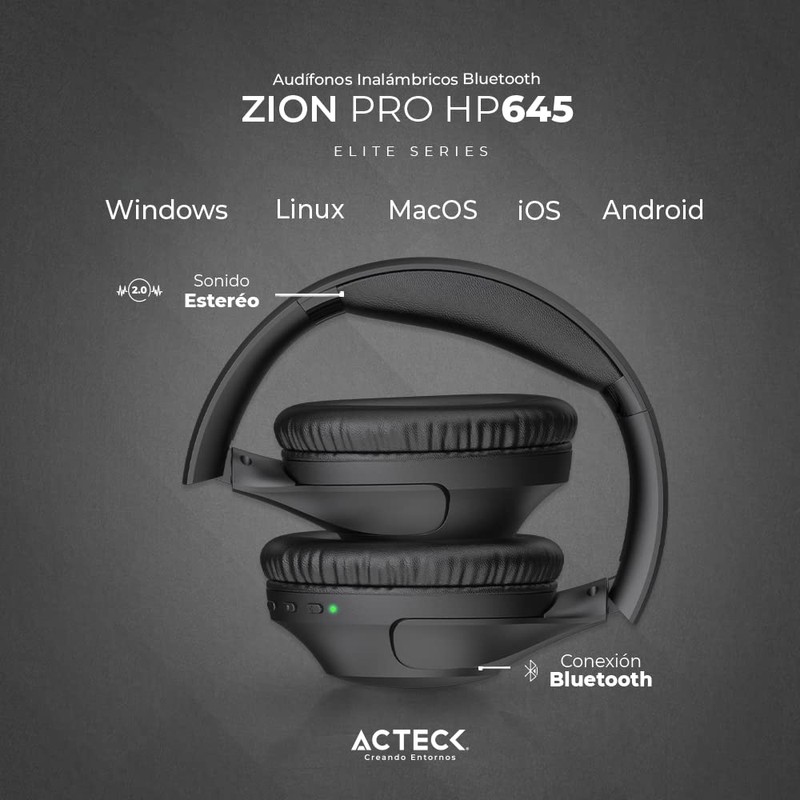 Acteck Audifonos para Dispositivos Zion Plus HP645 / Over Ear