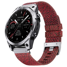 Watch Strap for Garmin Fenix 6 Pro/6/7 Pro/7/5 Plus/5, Quickfit 22mm Nylon Strap for Epix(47mm), Forerunner 965/955/945/935/745, for Instinct/Instinct 2, Approach S60/S62