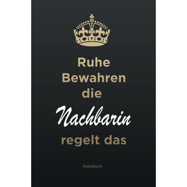 Geschenk für die Beste Nachbarin: A5 Notizbuch als Geschenk für