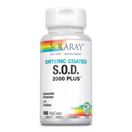 SOLARAY SOD Power Antioxidant Supplement 100 Count Eco Friendly Bottles