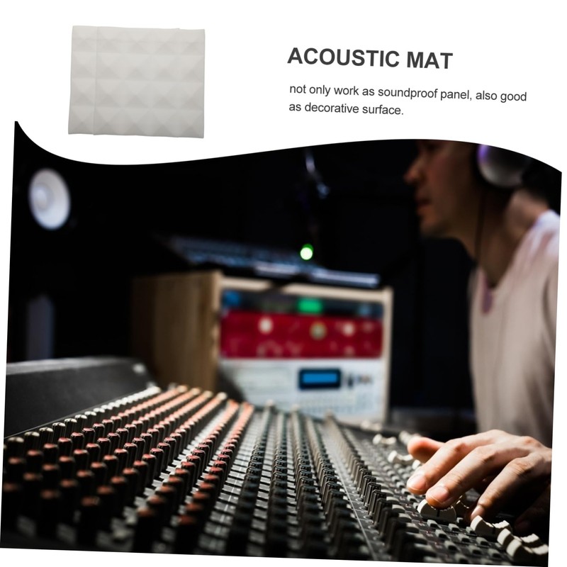 Totority Noise Reduction Pads 12pcs Pyramid Shape Sound Absorbing Foam