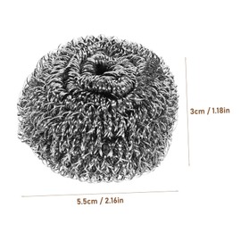 ULTECHNOVO 6PCS Stainless Steel Scrubber Sponges Kitchen Scrubbers for Cleaning of Dishes Pots and Pans Heavy Duty Steel Scrubber for Tough Stains