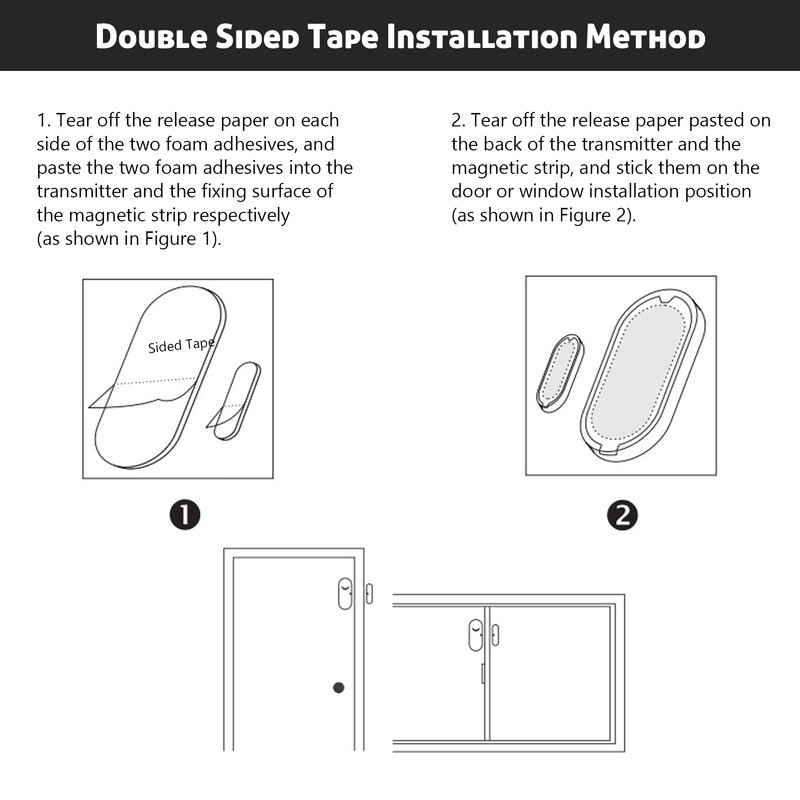 2.4GHz WiFi Door Window Detector Wireless Smart Home Security Door