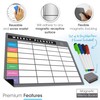 TMS A4 Magnetic Weekly Planner and Organiser | Customisable Whiteboard