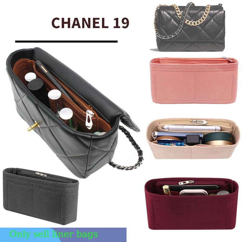 Lckaey 19 Flap Small Bag felt Organizer storage cosmetic bag