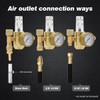 CGA-580 Argon CO2 MIG Welding Regulator 0-60 CFH Flow Meter