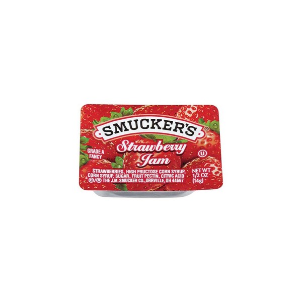 Smucker's Strawberry Jam, 0.5 Ounce (Pack of 200)