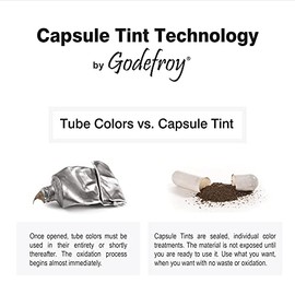 Kit de tinte Godefroy para cabello con cobertura total de canas, marrón oscuro, 4 Aplicaciones, retoque de raíces duradero para hombres y mujeres, cáp