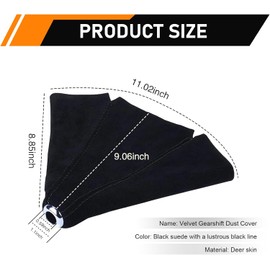 Funda para palanca de cambios de coche, funda de piel de ante para palanca de cambios, funda protectora de polvo para palanca de cambios manual/auto, funda para freno de mano, accesorio