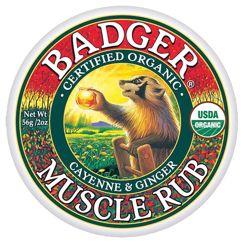 Badger Badger Sore Muscle Rub Certified Organic Balm with Camphor