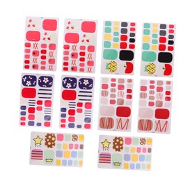 HONMEET 10pcs Assorted Color Toenail Stickers for Women Easy to Apply Nail Art Decor Unique Refreshing Designs for Stylish Manicure