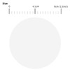 Round Stickers White 90 mm Circle Labels Colour Coding Dot