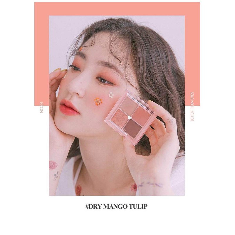 rom&nd (ロムアンド) 【正規品】Better Than Eyes (#01 Dry Mango Tulip) Eyeshadow